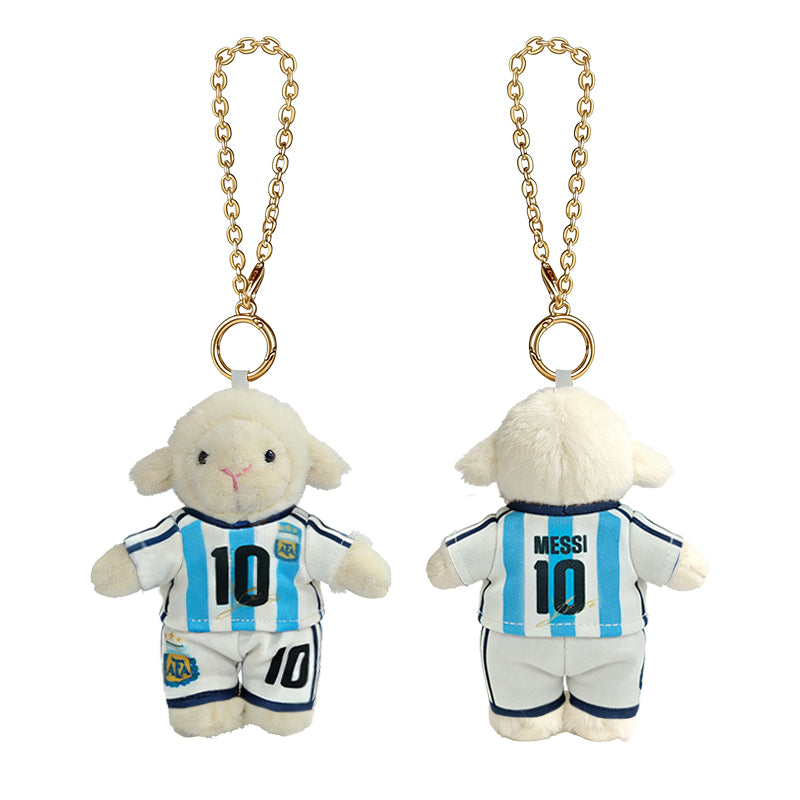 Argentina AFA Messi 10 Lamb Plush Charm